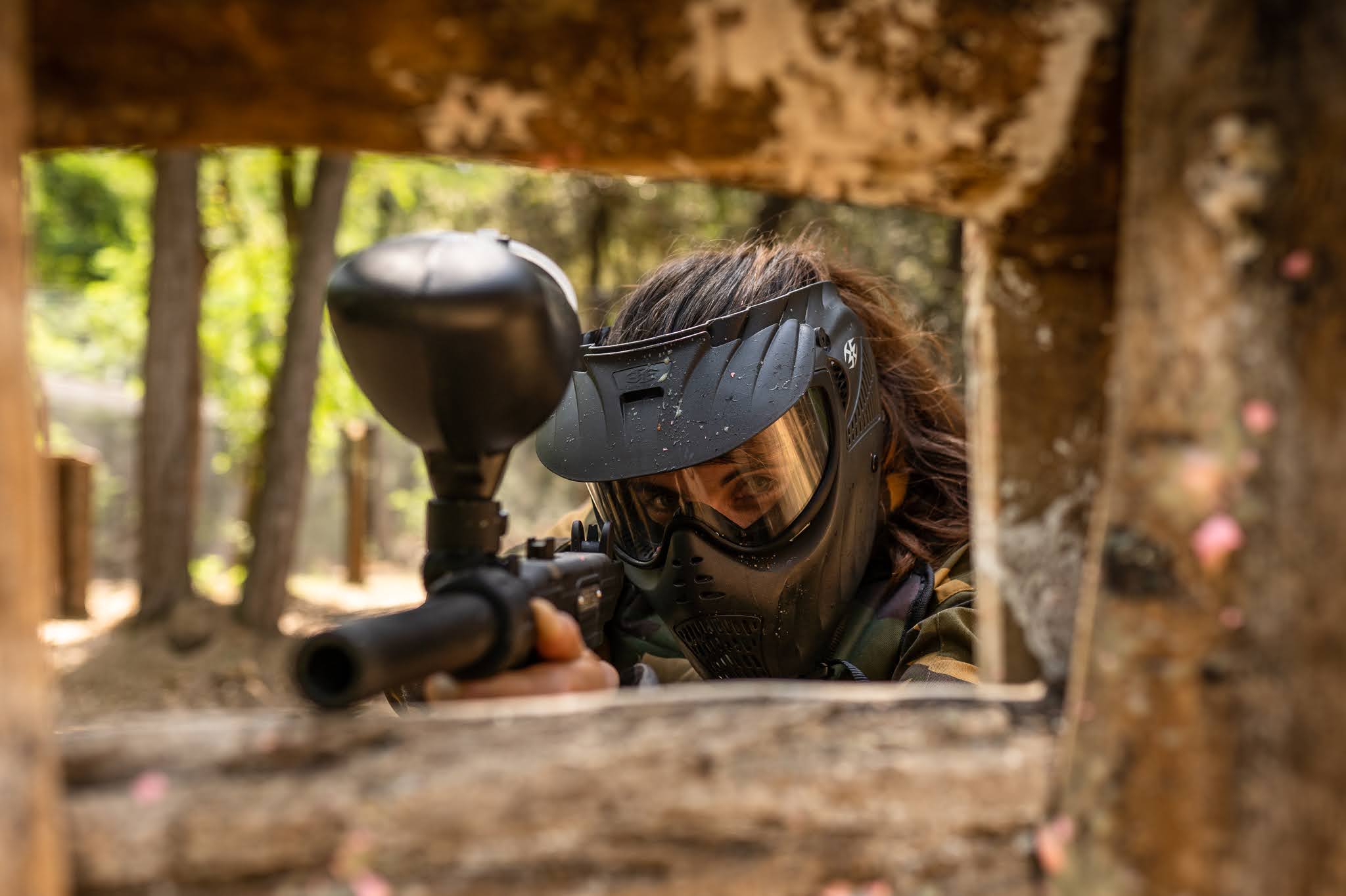 jugador de paintball